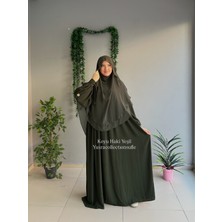 Yüsra Collection Papatya Nakışlı Liza Elbise ve Gölgeli Sufle 2”li Takım