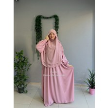Yüsra Collection Papatya Nakışlı Liza Elbise ve Gölgeli Sufle 2”li Takım