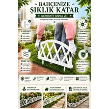 Dekozum Çitmaster Dekoratif Esnek Bahçe Çiti Kırımaz Plastik Çit Peyzaj Koruma Paneli