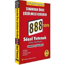 Lisinya Tasarı Dgs Ales Tyt Kpss Msü Sözel Yetenek 888 Soru Bankası Çözümlü