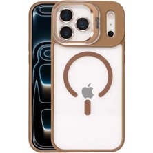 Zipax iPhone 18 Pro Max Kılıf M-Safe Şarj Özellikli Lensli Standlı Azn-Remim