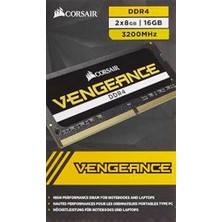 Corsair Vengeance CMSX16GX4M2A3200C22 16GB (2X8GB) Ddr4 3200MHZ CL22 Notebook Ram (Bellek)