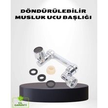 Alkasaz 1080° Dönebilen Musluk Ucu – Su Tasarruflu, Esnek ve 360° Çift Eksenli Başlık