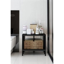 Dekozum Çeşme 2 Banyo Rafı, Plastik Kitaplık, 2 Raflı Organizer, Banyo Rafı, Bahçe Balkon Organizeri
