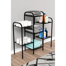 Dekozum 7 Raflı Metal Çok Amaçlı Düzenleyici Banyo, Mutfak ve Çamaşır Odası Için Şık ve Dayanıklı Raf