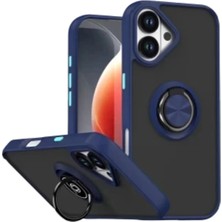 Zipax iPhone 18 Kılıf Yüzüklü Standlı Arka Kapak Azn-Mntrlyüzük