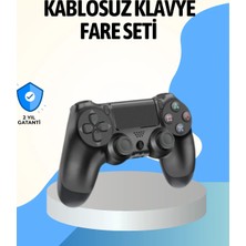 Alkasaz Ps4 Uyumlu Kablosuz Oyun Kolu Ergonomik Çift Titreşimli