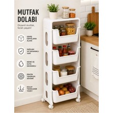 Dekozum Flexibox Çok Amaçlı Banyo Mutfak Oyuncak Dolabı Raf Organizer Saklama Depolama Ünitesi