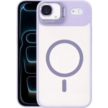 Zipax iPhone 18 Air Kılıf M-Safe Şarj Özellikli Lensli Standlı Azn-Remim
