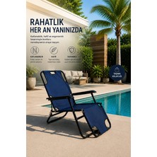 Dekozum Sunrest Kamp Sandalyesi Kamp Plaj Şezlong Katlanır Kamp Koltuğu