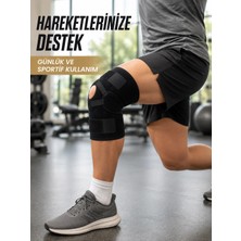 Alkasaz Ligamentli Dizlik Açık Patella Yan Destekli Ayarlanabilir Bantlı Sporcu Dizliği