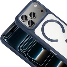 Zipax iPhone 18 Pro Kılıf M-Safe Şarj Metal Kamera Çerçeveli Zr-Tiko