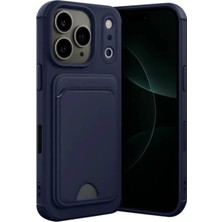 Zipax iPhone 18 Pro Max Kılıf Kartlıklı Silikon Kılıf Azn-Kelvin