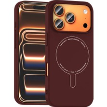 Zipax Apple iPhone 18 Pro Uyumlu Kılıf Magesafe Özellikli Sert Pc Zr-Elio