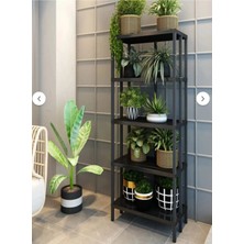 Dekozum Cemre 5 Katlı Çiçeklik, Saksılık, Çiçek Standı, Dekoratif Raf / Çok Amaçlı Kullanım