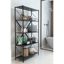 Dekozum Stone Banyo Rafı Deterjan Rafı Çok Amaçlı Dekoratif Depolama Rafı 150 cm