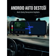 Alkasaz Dokunmatik Ayna Carplay Araç Kamera Ekranı Ön Arka Kayıt Destekli