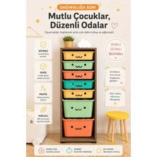 Dekozum Cozybox Oyuncak Dolabı Oyuncak Kutusu Çok Amaçlı Dolap Organizer Box