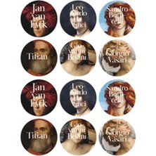 Lisinya Ikonik Tablolar Sticker (12'li)
