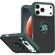 Zipax iPhone 18 Pro Max Kılıf Yüzüklü Standlı Arka Kapak Azn-Mntrlyüzük