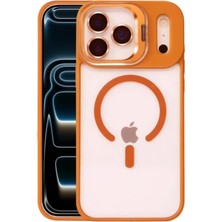 Zipax iPhone 18 Pro Kılıf M-Safe Şarj Özellikli Lensli Standlı Azn-Remim
