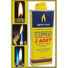 TAN EXPRESS 2 Adet Clıpper Benzinli Çakmak Benzini Zippo Çakmak Benzini  133 ml
