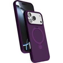 Zipax Apple iPhone 18 Pro Kılıf Mgsafe Özellikli Standlı Kapak Azn-Regal