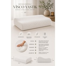 Luna Sacra Isco & Pamuklu Boyun Destekli 50 x 70 cm Rahat Uyku Ergonomik Yastık
