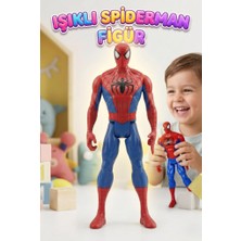 Farbu Oyuncak Örümcek Adam Klasik Kostümlü Işıklı ve Sesli Hareketli Eklemli Figür - 29 cm Boy