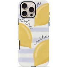Piyasa Sepeti iPhone 16 Pro Max Vorian Çift Katmanlı Kılıf Dolce Vita Lemon