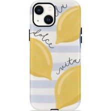 Piyasa Sepeti iPhone 14 Plus Vorian Çift Katmanlı Kılıf Dolce Vita Lemon