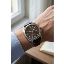 Slazenger Kahverengi Kadran Deri Kordon Erkek Kol Saati | 40 mm ve 10 Atm