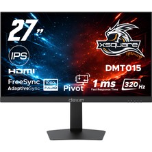 Dexim Dexım DMT015 27" 320Hz 1ms 2k Qhd HDMI Dp Hdr Low Blue Light Freesync Fast IPS Pivot Gaming Monitör 8685119700274