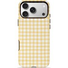 Piyasa Sepeti iPhone 17 Pro Max Vorian Çift Katmanlı Kılıf Butter Gingham