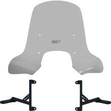 GP Kompozit RKS LTR125 2024-2026 Uyumlu Elcikli Ön Cam Füme - 56 cm
