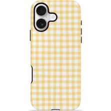 Piyasa Sepeti iPhone 16 Plus Vorian Çift Katmanlı Kılıf Butter Gingham