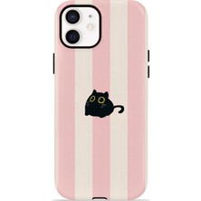 Piyasa Sepeti iPhone 11 Vorian Magsafe Çift Katmanlı Korumalı Kılıf Midnight Cat Stripe