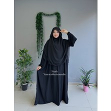 Yüsra Collection Menekşe Elbise ve Gölgeli Sufle 2'li Takım