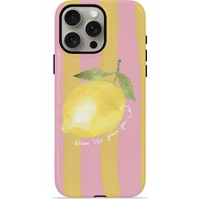 Piyasa Sepeti iPhone 15 Pro Vorian Magsafe Çift Katmanlı Korumalı Kılıf Pink Lemon Muse