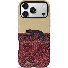 Piyasa Sepeti iPhone 17 Pro Max Vorian Magsafe Çift Katmanlı Korumalı Kılıf Persian Cat Lounge