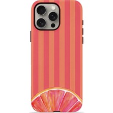 Piyasa Sepeti iPhone 15 Pro Vorian Magsafe Çift Katmanlı Korumalı Kılıf Grapefruit Sunset