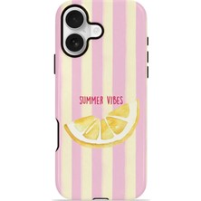 Piyasa Sepeti iPhone 16 Plus Vorian Çift Katmanlı Kılıf Summer Vibes Lemon