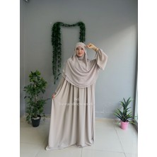 Yüsra Collection Menekşe Elbise ve Gölgeli Sufle 2'li Takım