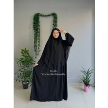 Yüsra Collection Menekşe Elbise ve Uzun Sufle 2'li Takım