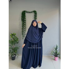 Yüsra Collection Menekşe Elbise ve Gölgeli Sufle 2'li Takım