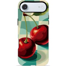 Piyasa Sepeti iPhone 17 Air Vorian Çift Katmanlı Kılıf Retro Cherry Pop
