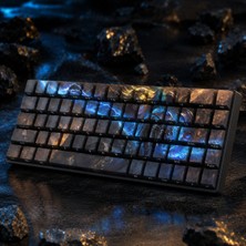 Silabor Lol Ezreal Temalı 68 Tuşlu Pbt Boya Süblimasyonlu Yan Baskılı Cherry Profil Mekanik Klavye Keycaps Seti