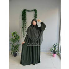 Yüsra Collection Menekşe Elbise ve Gölgeli Sufle 2'li Takım