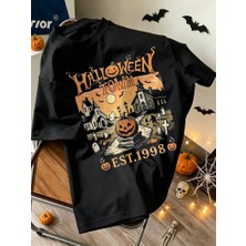BarsDepo Hollowen Baskılı Tişört, Premıum Kalite Unisex Çocuk / Yetişkin
