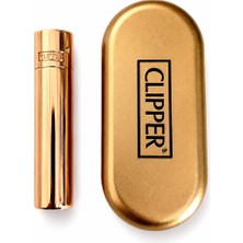 CLİPPER Clipper Desenli Metal Gaz Dolumlu Çakmak Özel Kutulu Premium Model